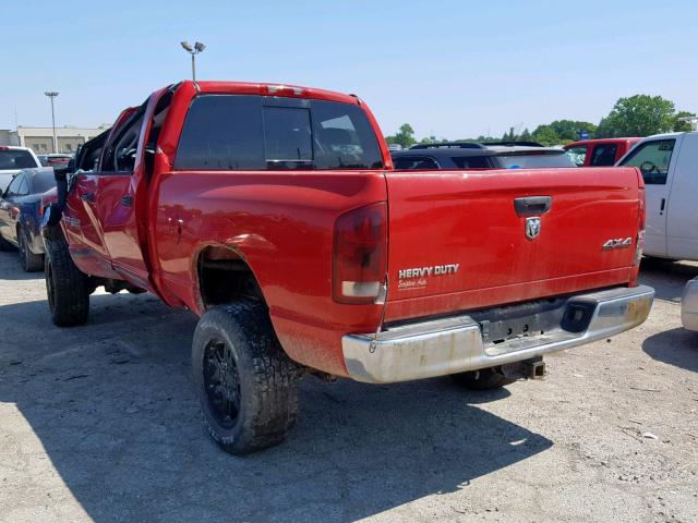 1D7KS28C86J240659 - 2006 DODGE RAM 2500 S RED photo 3