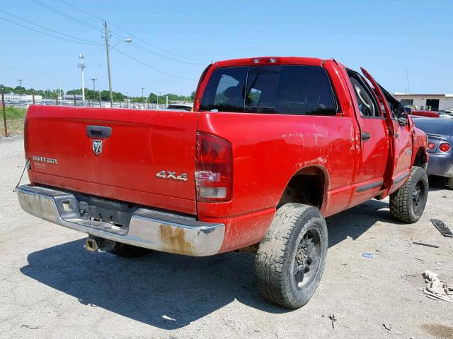 1D7KS28C86J240659 - 2006 DODGE RAM 2500 S Կարմիր լուսանկար 4