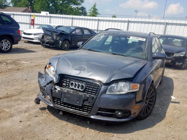 WAUSF78E28A169746 - 2008 AUDI A4 S-LINE GRAY photo 2