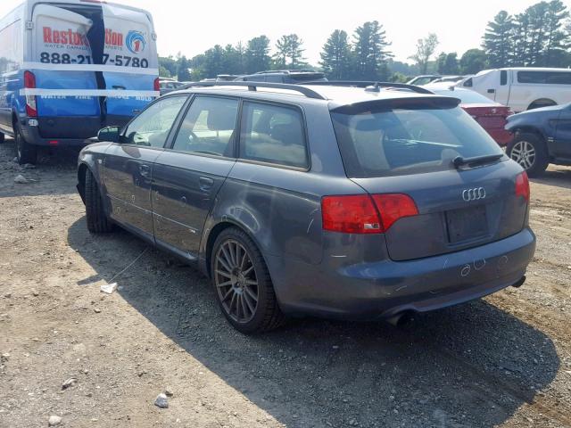 WAUSF78E28A169746 - 2008 AUDI A4 S-LINE GRAY photo 3