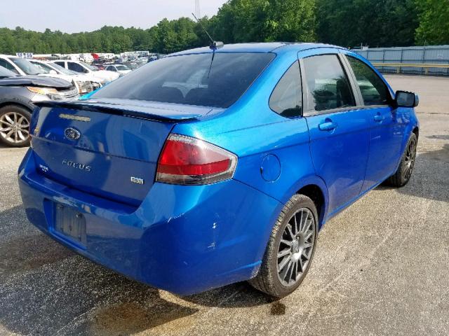 1FAHP3GN2BW184218 - 2011 FORD FOCUS SES BLUE photo 4