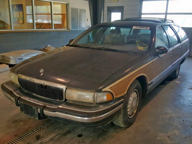 1G4BR82P7SR418296 - 1995 BUICK ROADMASTER BLUE photo 2