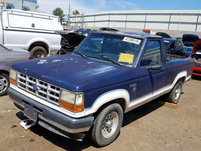 1FTCR10A2LUA60649 - 1990 FORD RANGER PURPLE photo 2