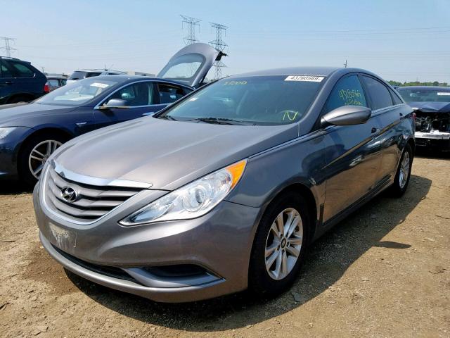 5NPEB4AC7CH446086 - 2012 HYUNDAI SONATA GLS GRAY photo 2