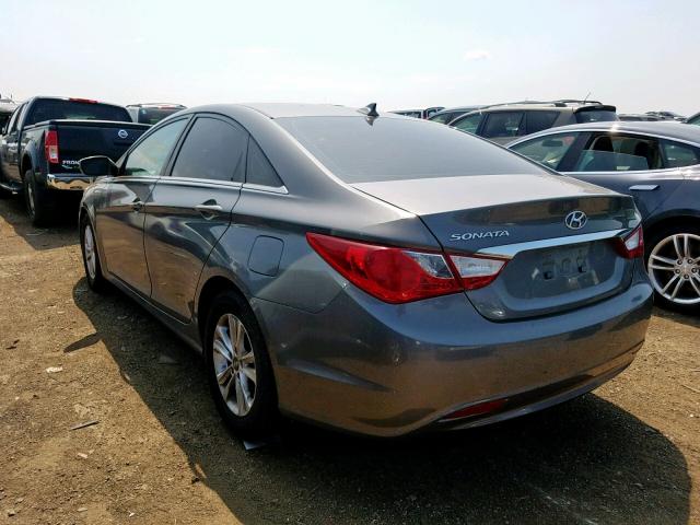 5NPEB4AC7CH446086 - 2012 HYUNDAI SONATA GLS GRAY photo 3