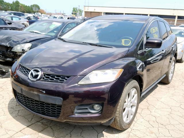 JM3ER29L370135642 - 2007 MAZDA CX-7 PURPLE photo 2