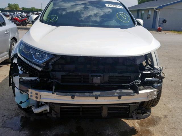 5J6RW2H86JL018671 - 2018 HONDA CR-V EXL WHITE photo 9