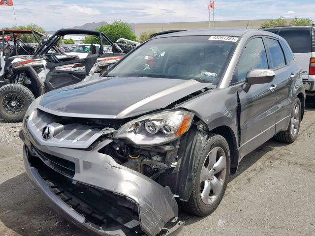 5J8TB18577A021835 - 2007 ACURA RDX TECHNO CHARCOAL photo 2