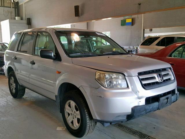 2HKYF18186H524707 - 2006 HONDA PILOT LX SILVER photo 1