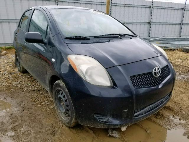 JTDKT923575109241 - 2007 TOYOTA YARIS BLACK photo 1