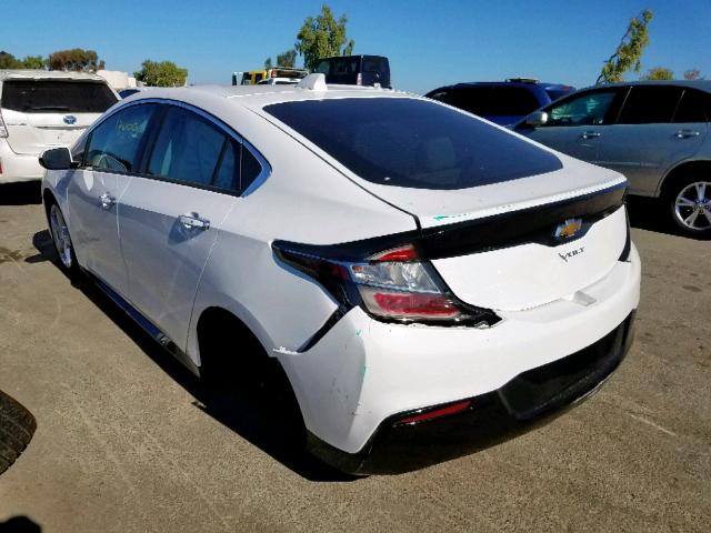 1G1RC6S51KU131114 - 2019 CHEVROLET VOLT LT WHITE photo 3