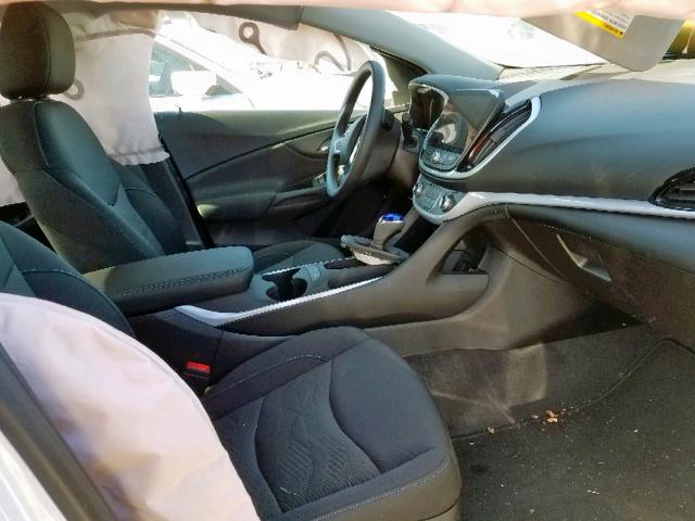 1G1RC6S51KU131114 - 2019 CHEVROLET VOLT LT WHITE photo 5