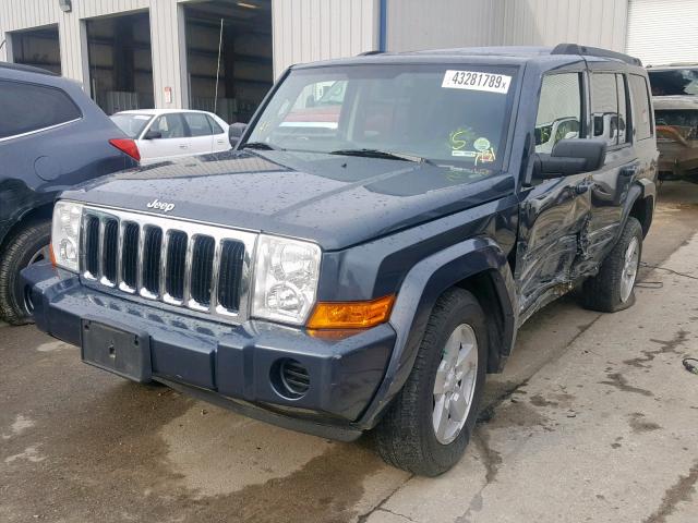 1J8HG48K18C132750 - 2008 JEEP COMMANDER ლურჯი ფოტო 2