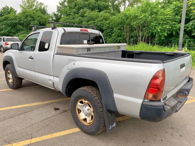 5TEUU42N07Z354603 - 2007 TOYOTA TACOMA ACC SILVER photo 3