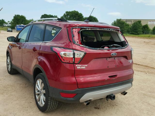 1FMCU9J99JUB60807 - 2018 FORD ESCAPE TIT RED photo 3