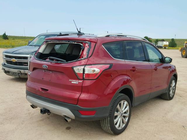 1FMCU9J99JUB60807 - 2018 FORD ESCAPE TIT RED photo 4