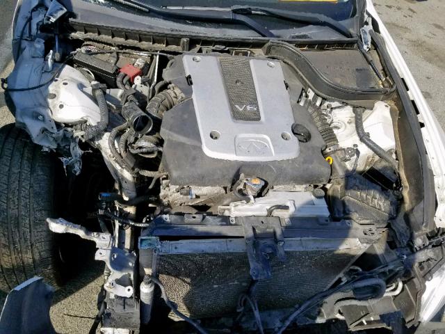 JN1DV6AP0BM603790 - 2011 INFINITI G25 BASE WHITE photo 7