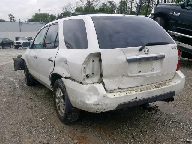 2HNYD18983H531358 - 2003 ACURA MDX TOURIN WHITE photo 3