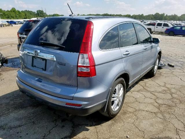 5J6RE3H73BL044257 - 2011 HONDA CR-V EXL TURQUOISE photo 4