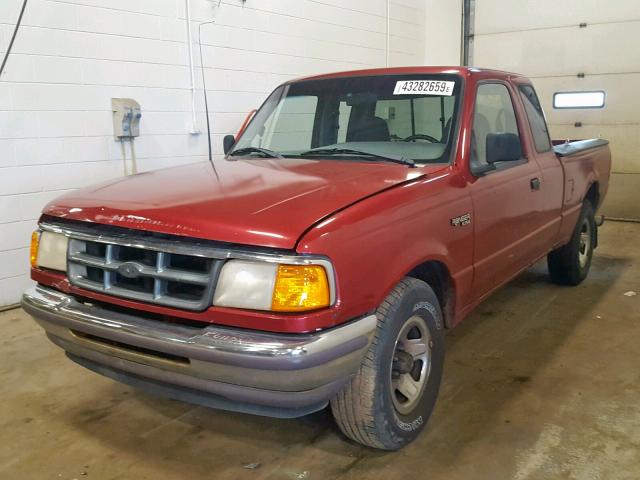 1FTCR14U0PTA61699 - 1993 FORD RANGER SUP RED photo 2