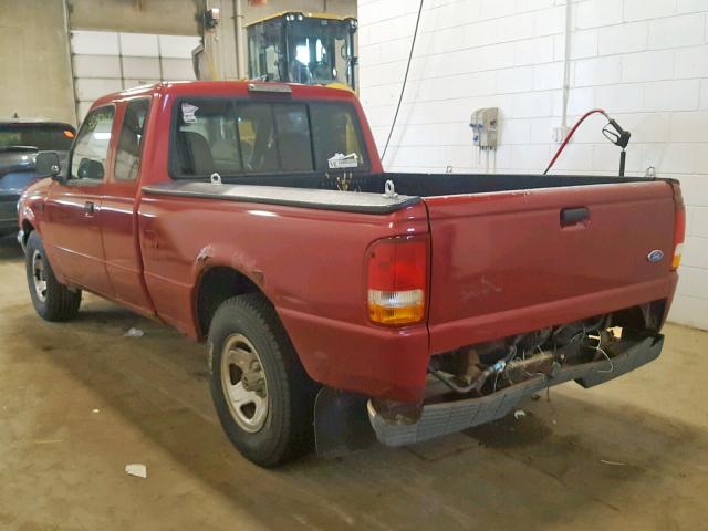 1FTCR14U0PTA61699 - 1993 FORD RANGER SUP RED photo 3