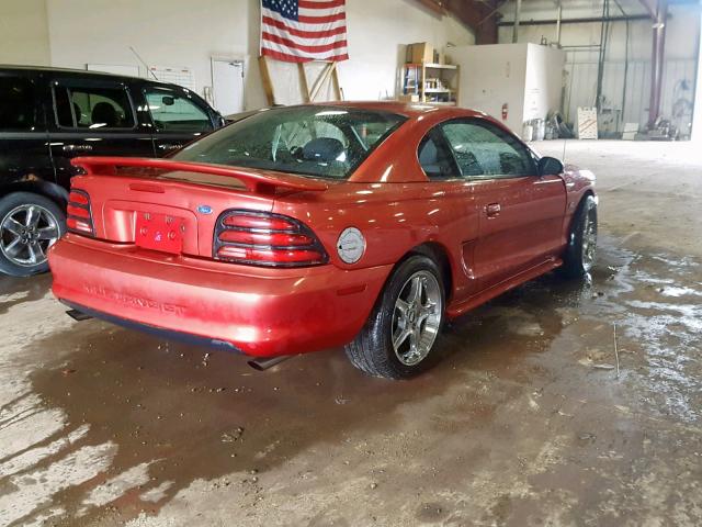1FALP42T3RF191534 - 1994 FORD MUSTANG GT RED photo 4