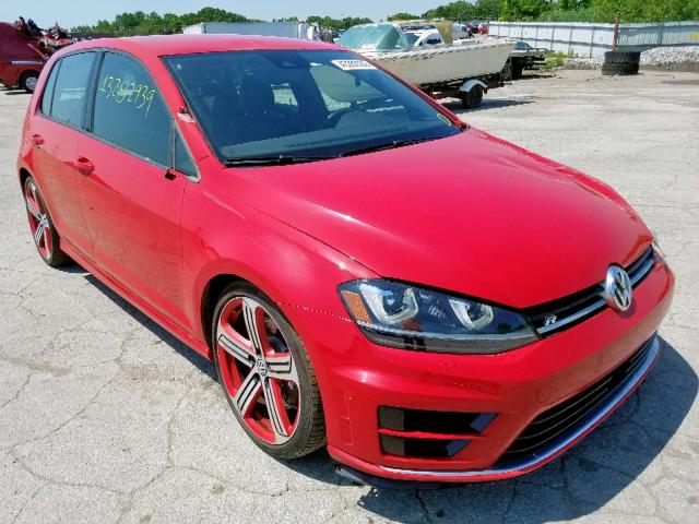 WVWWF7AU8GW325957 - 2016 VOLKSWAGEN GOLF R RED photo 1