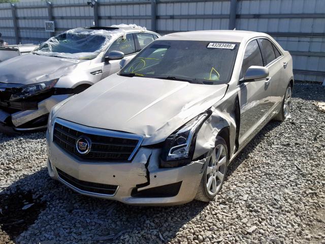 1G6AB5RA8D0135100 - 2013 CADILLAC ATS LUXURY BEIGE photo 2