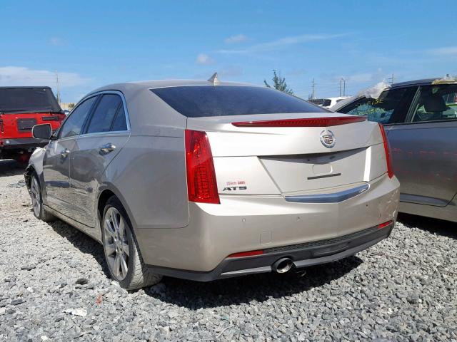 1G6AB5RA8D0135100 - 2013 CADILLAC ATS LUXURY BEIGE photo 3