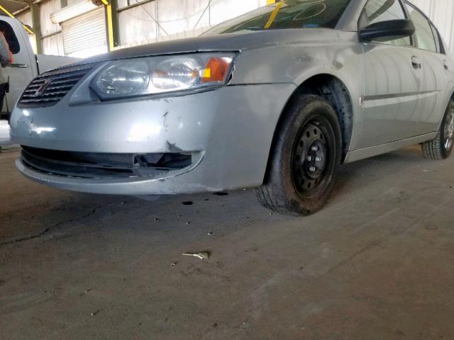 1G8AJ55F77Z127680 - 2007 SATURN ION LEVEL SILVER photo 9