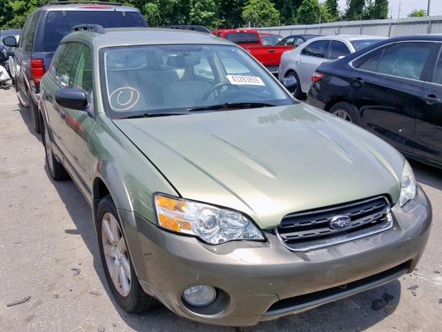 4S4BP61CX67312645 - 2006 SUBARU LEGACY OUT GREEN photo 1