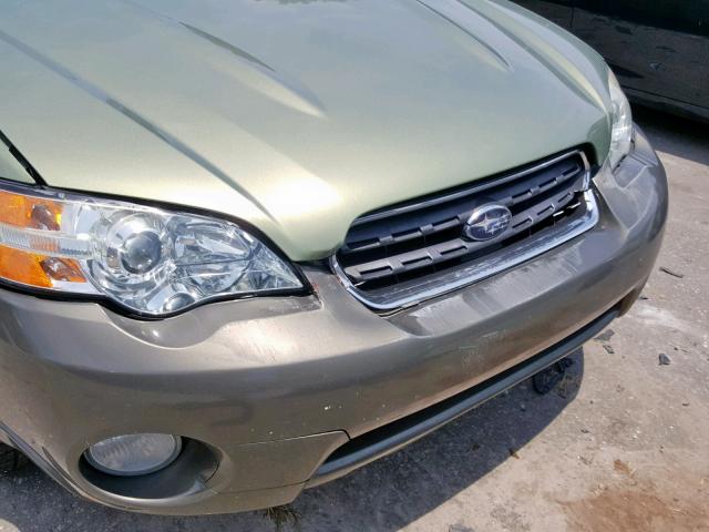 4S4BP61CX67312645 - 2006 SUBARU LEGACY OUT GREEN photo 9