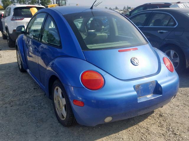 3VWCC21C1YM453168 - 2000 VOLKSWAGEN NEW BEETLE BLUE photo 3