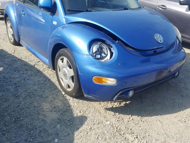 3VWCC21C1YM453168 - 2000 VOLKSWAGEN NEW BEETLE BLUE photo 9