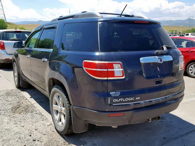 5GZEV23D79J168094 - 2009 SATURN OUTLOOK XR ლურჯი ფოტო 3