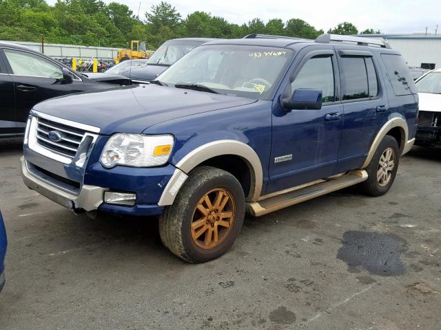 1FMEU74E86UA02097 - 2006 FORD EXPLORER E BLUE photo 2