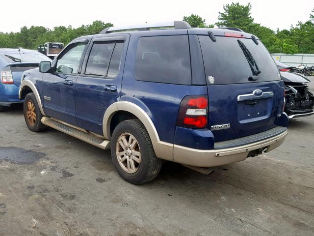 1FMEU74E86UA02097 - 2006 FORD EXPLORER E BLUE photo 3