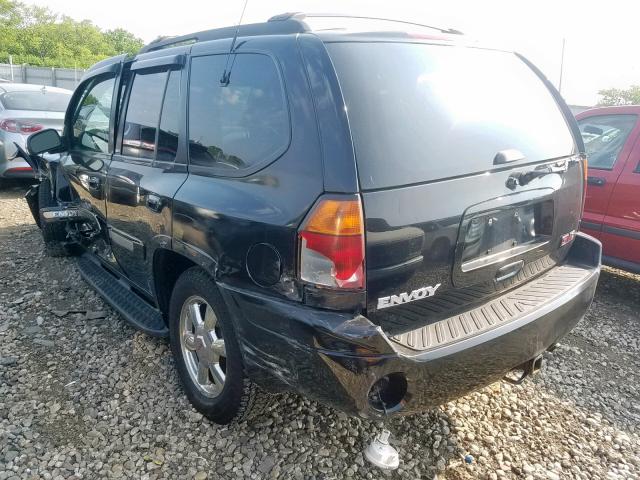 1GKDT13SX22168154 - 2002 GMC ENVOY BLACK photo 3