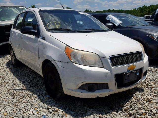 KL1TD66E29B681908 - 2009 CHEVROLET AVEO LS WHITE photo 1