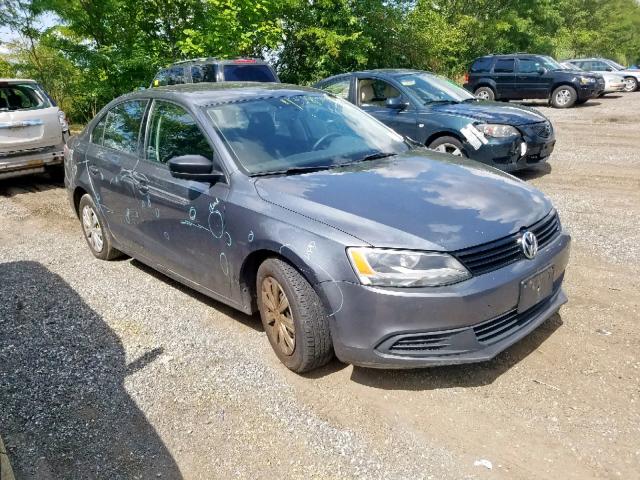 3VW2K7AJ3DM305463 - 2013 VOLKSWAGEN JETTA BASE GRAY photo 1