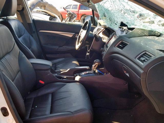 19XFB2F96EE048641 - 2014 HONDA CIVIC EXL 白色 照片 5