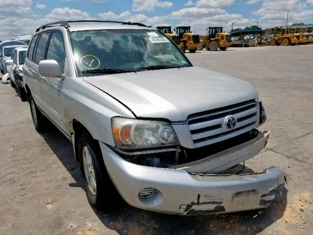 JTEGP21A440042234 - 2004 TOYOTA HIGHLANDER SILVER photo 1