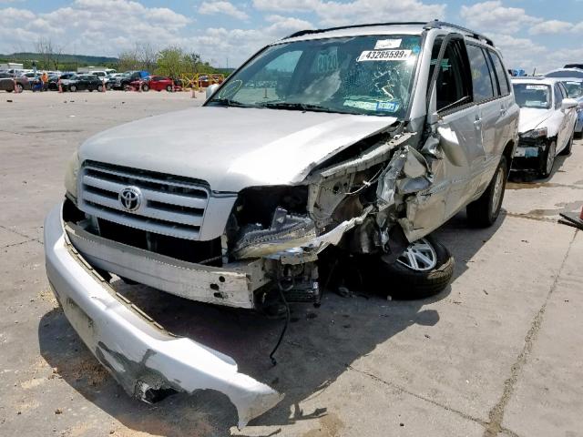 JTEGP21A440042234 - 2004 TOYOTA HIGHLANDER SILVER photo 2