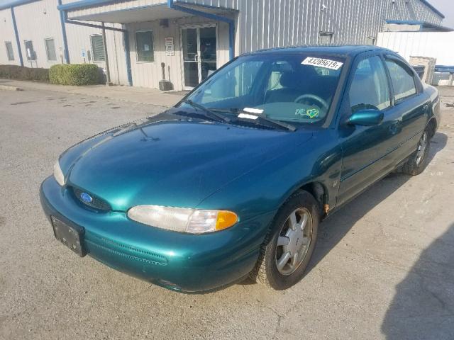 1FALP65L5TK185076 - 1996 FORD CONTOUR GL GREEN photo 2