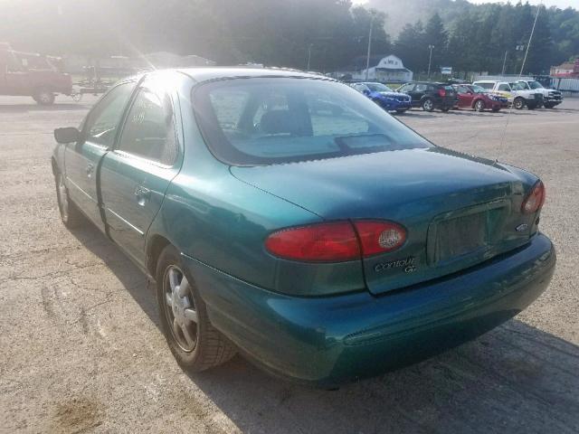 1FALP65L5TK185076 - 1996 FORD CONTOUR GL GREEN photo 3
