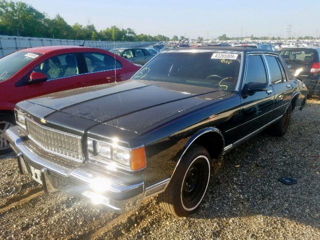 1G1BN69H1GX151624 - 1986 CHEVROLET CAPRICE CL BLACK photo 2