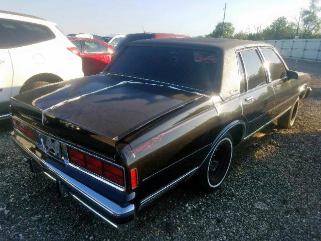 1G1BN69H1GX151624 - 1986 CHEVROLET CAPRICE CL BLACK photo 4