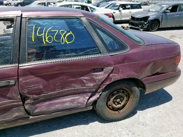 1FACP5240PA270877 - 1993 FORD TAURUS GL GRAY photo 10