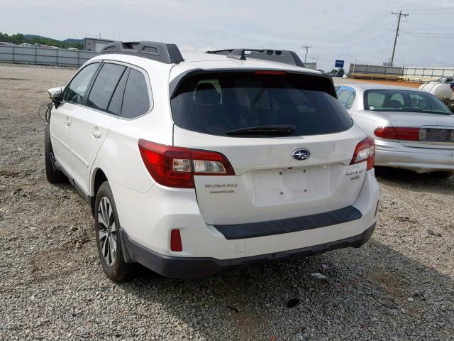 4S4BSENC4H3406131 - 2017 SUBARU OUTBACK 3. WHITE photo 3