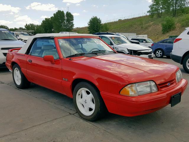 1FACP44E8NF166329 - 1992 FORD MUSTANG LX RED photo 1